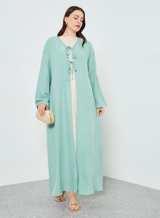 ستايلي كيمونو برباط أمامي مزدوج للنساء - Image 3